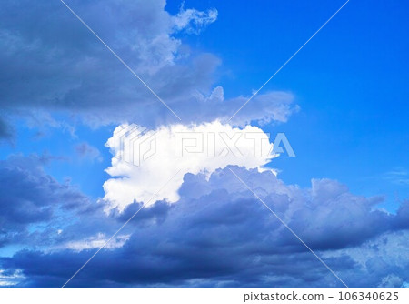 藍色的天空和雲圖像 藍色的天空和雲圖像 106340625