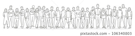 Group of young people. 106340803