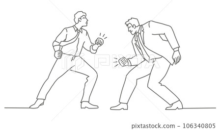Fight between businessmen 106340805