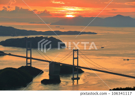 [愛媛縣] 來島海峽大橋（島波海道） 106341117