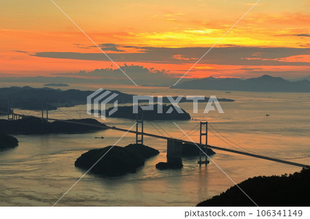 [愛媛縣] 來島海峽大橋（島波海道） 106341149