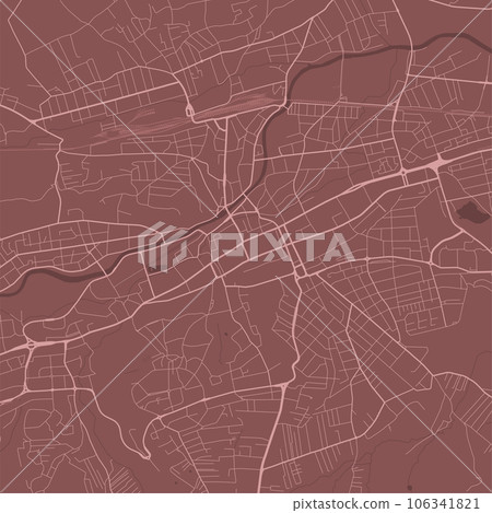 Cluj-Napoca map, red poster Cluj-Napoca map, red poster 106341821