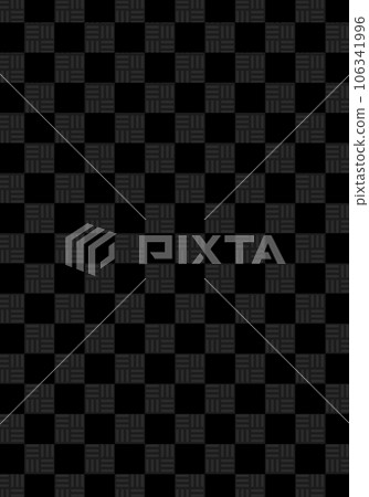 Japanese pattern background checkered pattern black Japanese pattern background checkered pattern black 106341996