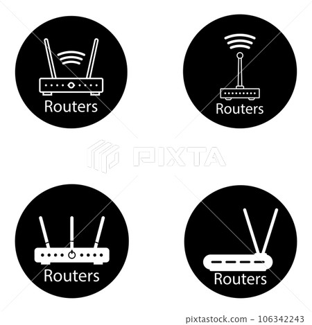 router icon vector router icon vector 106342243