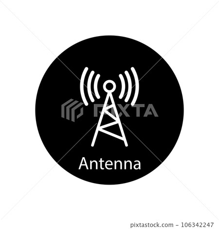 antenna icon vector antenna icon vector 106342247