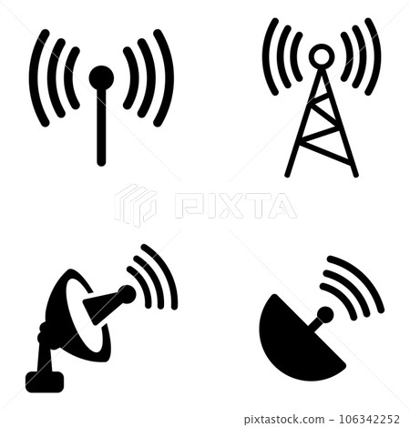 antenna icon vector antenna icon vector 106342252