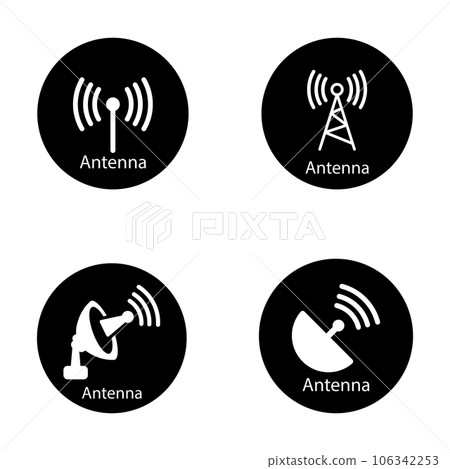 antenna icon vector antenna icon vector 106342253