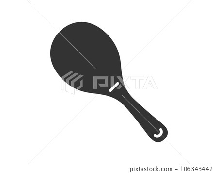 飯勺剪影的插圖 106343442