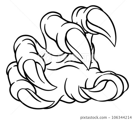Monster Claw Dinosaur Dragon Cartoon Talon Hand Monster Claw Dinosaur Dragon Cartoon Talon Hand 106344214