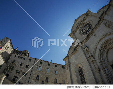 St James cathedral in Sibenik, world heritage site in Croatia 106344584