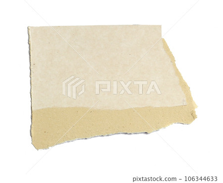 a sheet of paper torn to pieces isolated on white background a sheet of paper torn to pieces isolated on white background 106344633