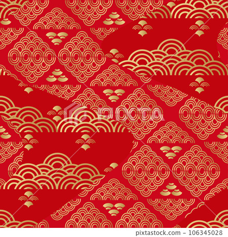 Japanese wave pattern 52 106345028