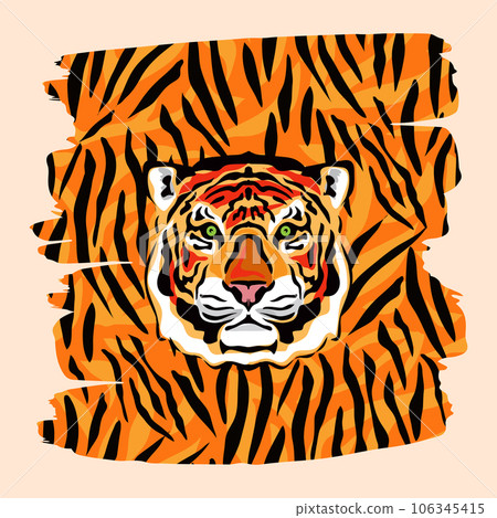 Tiger and pattern 2 Tiger and pattern 2 106345415