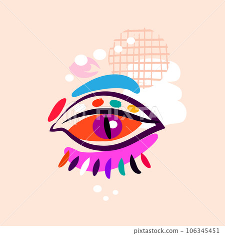 Hand drawn esoteric eye , Hand drawn esoteric eye , 106345451