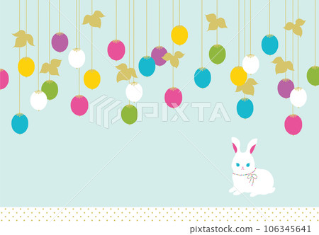 Colorful dot background Rabbit 106345641