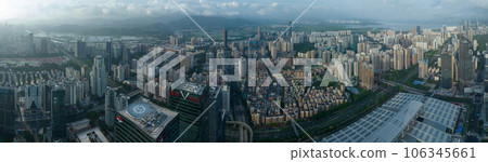 Aerial view of beautiful downtown landscape in shenzhen, China Aerial view of beautiful downtown landscape in shenzhen, China 106345661