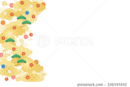 Wafu background material 2023-12 vector 106345842
