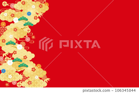 Wafu background material 2023-8 vector 106345844