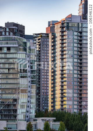 High-rise Apartment Buildings in Downtown Vancouver, British Columbia, Canada 106346122