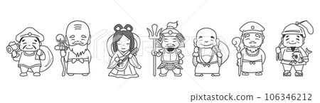 七福神單色 106346212