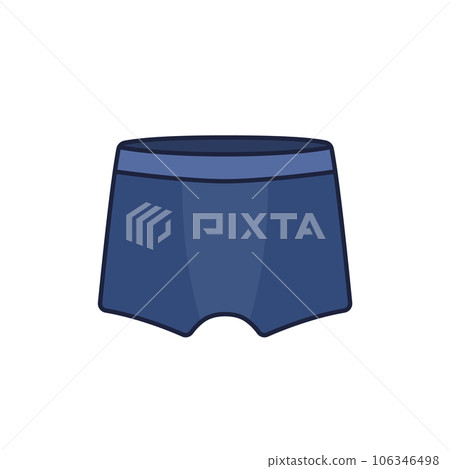 underwear, mens boxer briefs icon with outline underwear, mens boxer briefs icon with outline 106346498