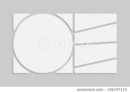 Template collage of five frames, images, photo 106347119