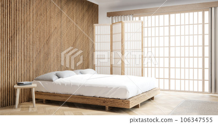 Interior modern bedroom mock up, Designing the most beautiful. 106347555