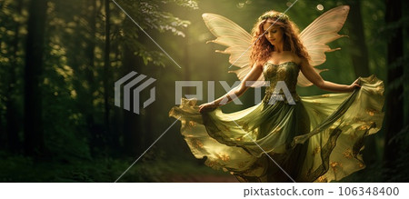 Image of a dancing forest fairy. 106348400