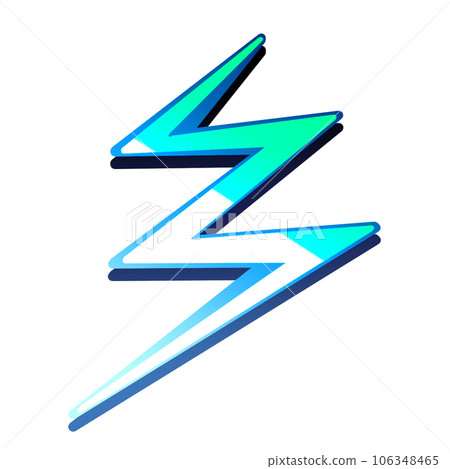 簡單的快速閃電圖標 簡單的快速閃電圖標 106348465