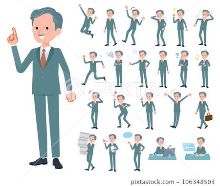 一組表達各種情感的商業總裁男人 一組表達各種情感的商業總裁男人 106348503