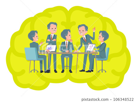 一群商業總裁開大腦會議 一群商業總裁開大腦會議 106348522