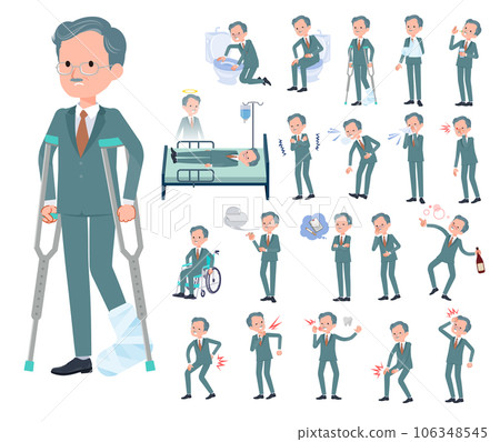 一組受傷或生病的企業總裁 106348545