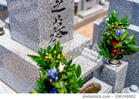 a visit to a grave  106348902