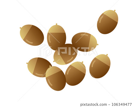 Many acorns 106349477