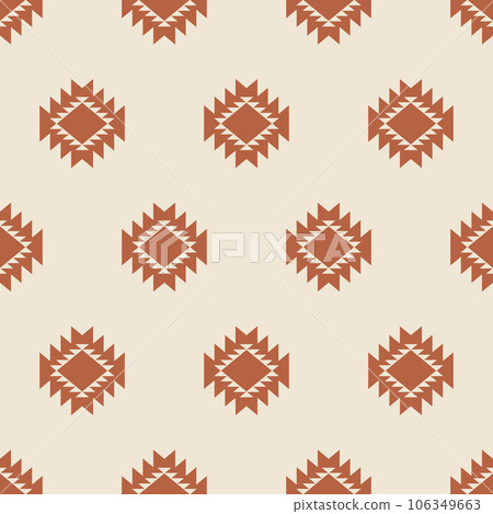 Minimal Southwestern Boho Navajo Seamless Pattern 106349663