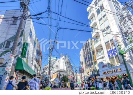 Urban landscape of Setagaya, Tokyo Shimokitazawa shopping street Shimokitazawa south exit shopping street 106350140