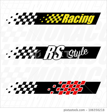 Sport racing car stripe decal Sport racing car stripe decal 106350218