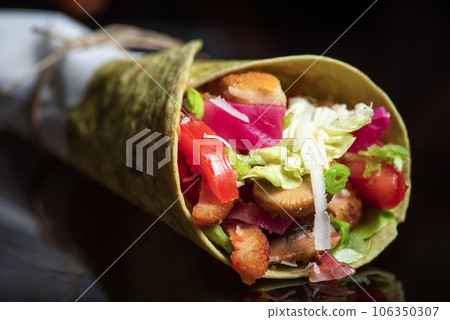 Homemade vegan tortillas. Homemade vegan tortillas. 106350307