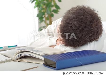 懶惰學習的男孩（小學生） 106350767