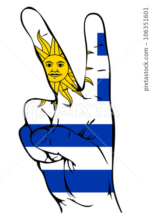 Peace Sign of the Uruguayan flag 106351601