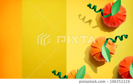 Paper craft autumn pumpkins Paper craft autumn pumpkins 106352228