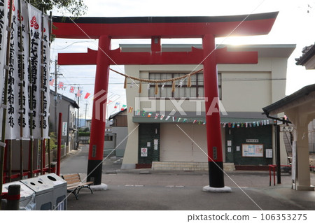 Oinari Inari Ochiyobo Inari 商業繁榮之神 商業繁榮之神 岐阜縣海津郡新年拜訪耙子 106353275