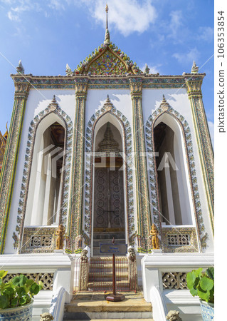 The Phra Viharn Yod Part of Wat Phra Kaew at Bangkok, Thailand 106353854
