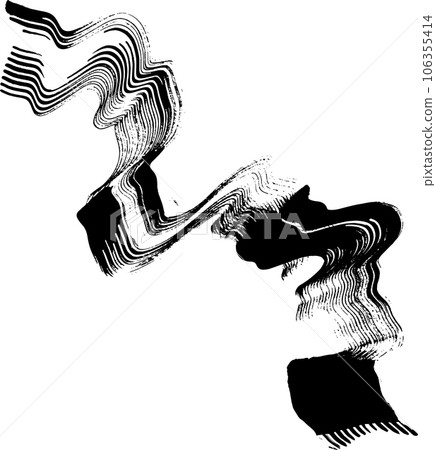 Dry Brush Wave Stroke Element 106355414