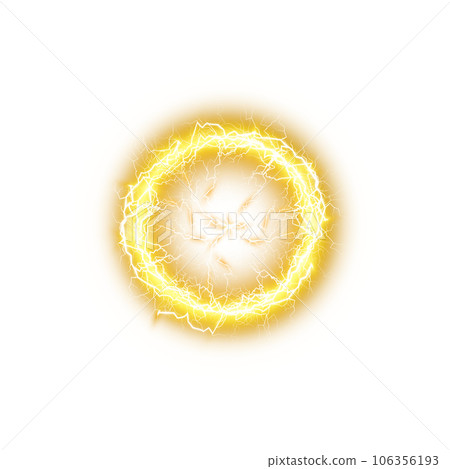Yellow Ball lightning on a transparent background. Abstract electric lightning strike. Light flash, thunder, spark. PNG. Yellow Ball lightning on a transparent background. Abstract electric lightning strike. Light flash, thunder, spark. PNG. 106356193