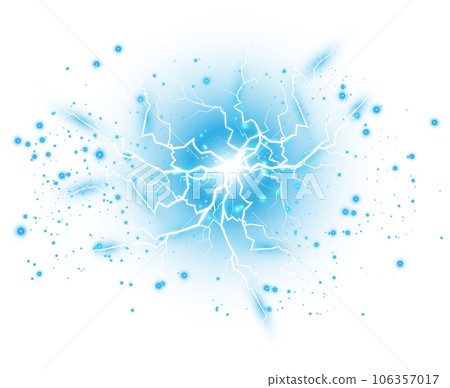 Blue Magic lightning and bright light effects. Discharge electric current. Charge current. Natural phenomena. PNG. Blue Magic lightning and bright light effects. Discharge electric current. Charge current. Natural phenomena. PNG. 106357017