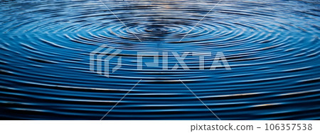 An image capturing the mesmerizing patterns and reflections created by water ripples, symbolizing calmness and serenity. Web banner backdrop. Generative Ai An image capturing the mesmerizing patterns and reflections created by water ripples, symbolizing calmness and serenity. Web banner backdrop. Generative Ai 106357538