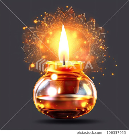 Diwali poster illustration - Generative AI. 106357933