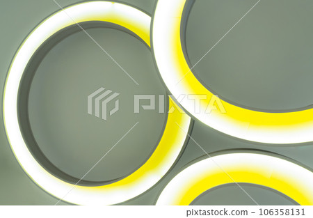 Look up to the round ceiling mounted light fixtures. Look up to the round ceiling mounted light fixtures. 106358131