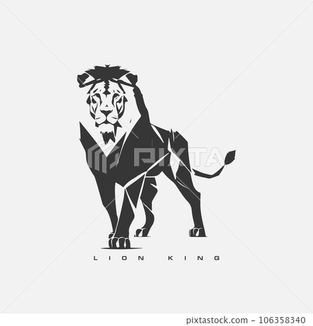 Lion King Logo Banner Emblem Vector Stock Vector Image & Art - Alamy